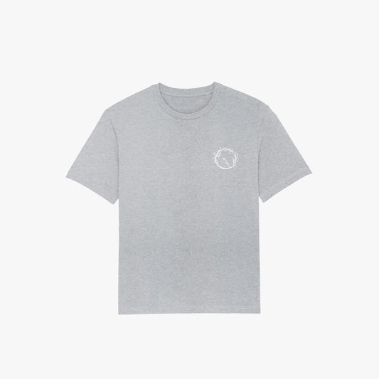 EUFB · Oversized Organic Shirt Heather Grey · 23X086-2