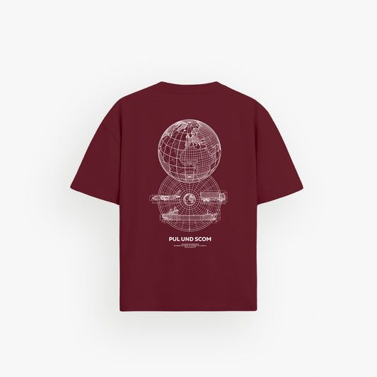 Heavy Oversized Shirt Velvet Wine · 23X140-2