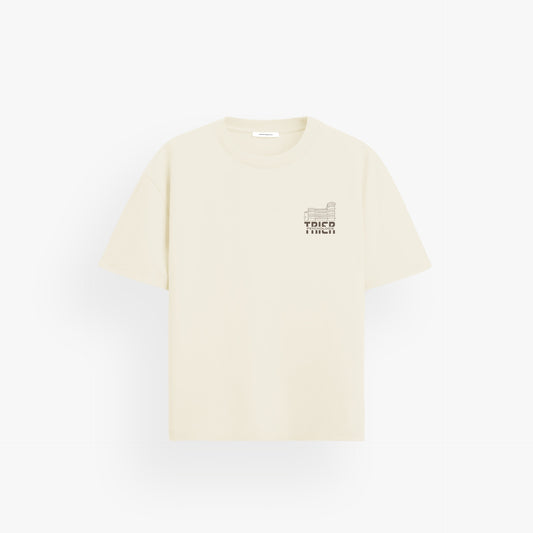 UTPS · Premium Oversized Shirt Natural Raw · 23X007-3
