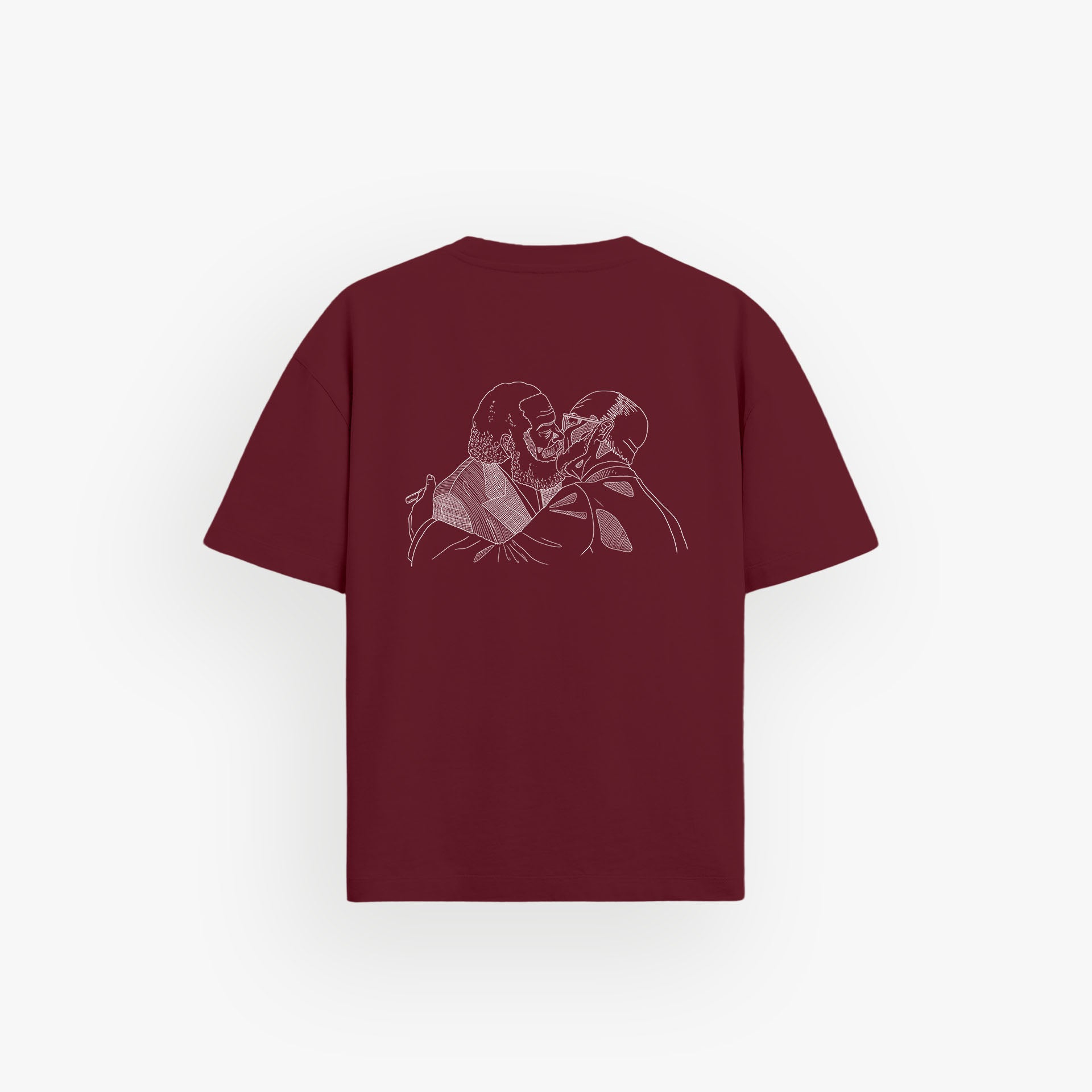 Heavy Oversized Shirt Velvet Wine · 23X007-5