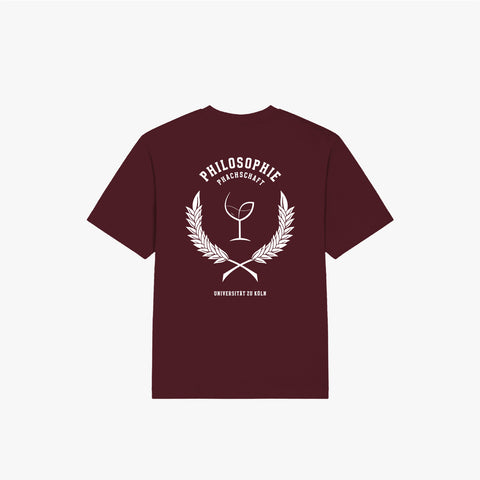 UKP · Oversized Organic Shirt Burgundy · 23X076-1