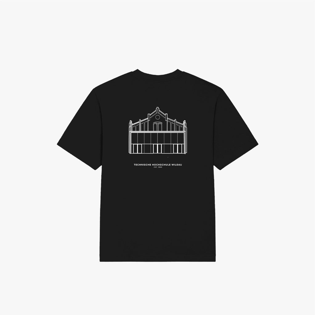 THW · Oversized Organic Shirt Black · 23X089-1