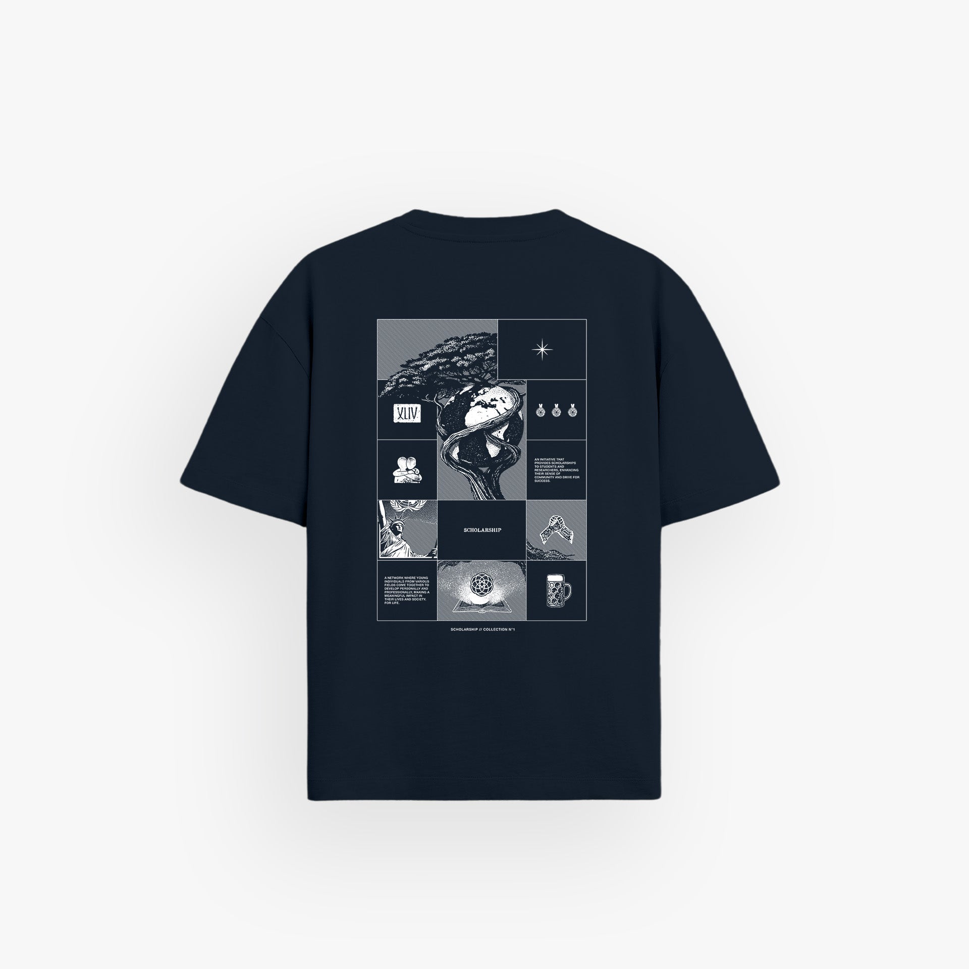 Iconic Oversized Shirt French Navy · SDW