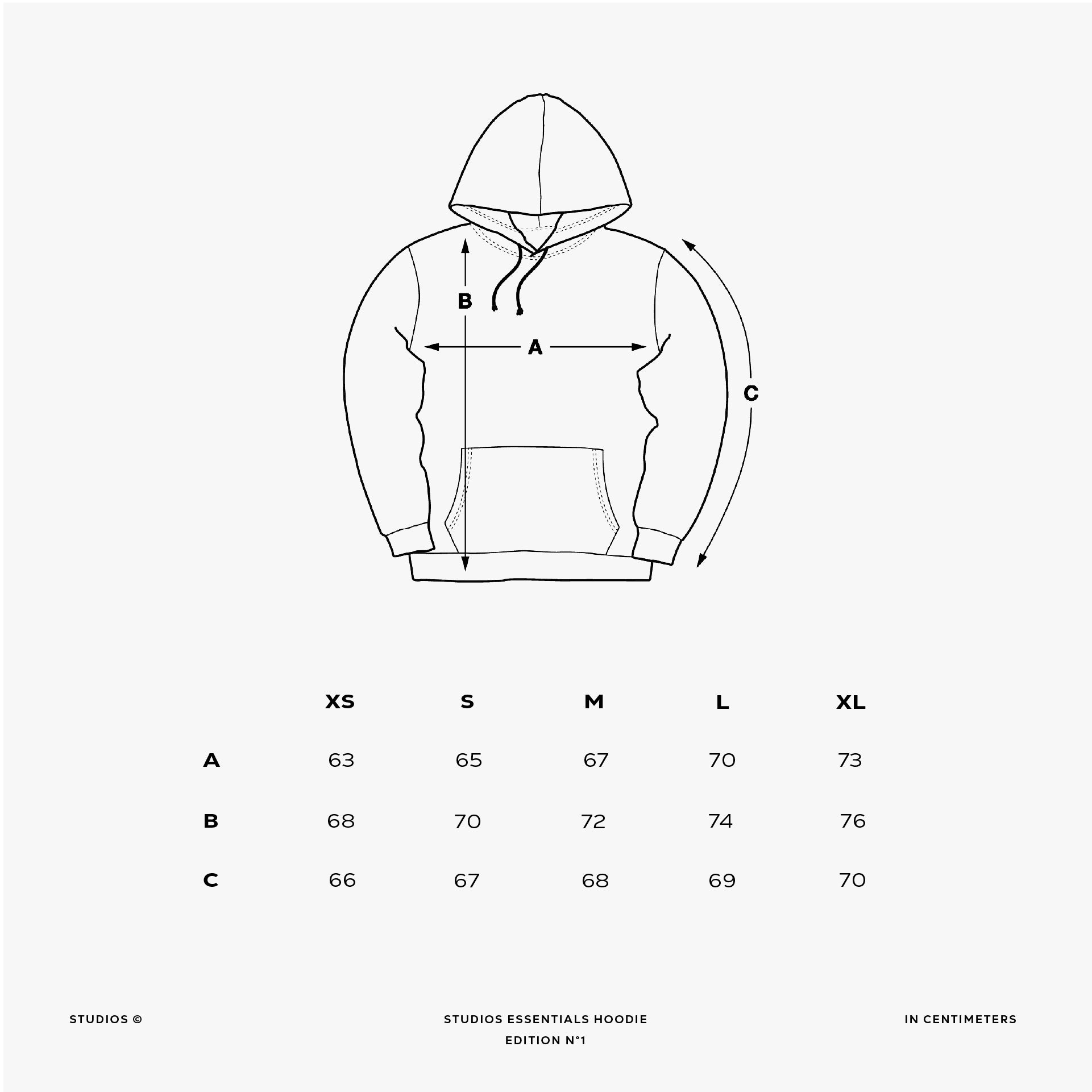 FWUS · Studios Essentials Hoodie N°1 Black · 23X164-1