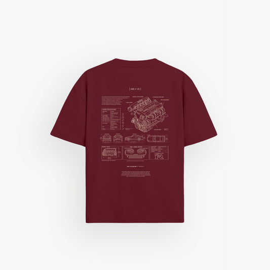 Heavy Oversized Shirt Velvet Wine