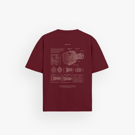 Heavy Oversized Shirt Velvet Wine