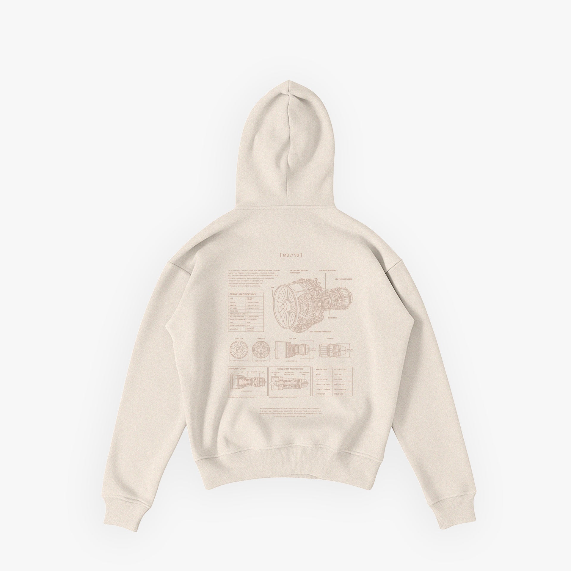 Studios Essentials Hoodie N°4 Raw Ivory