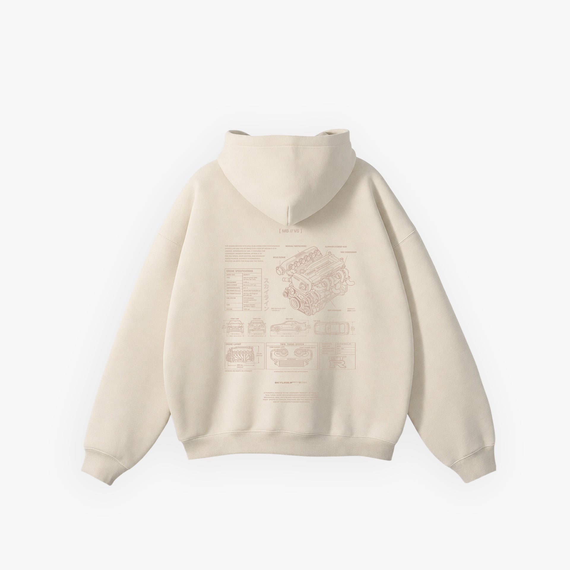 Iconic Fashion Hoodie // X215-3 Engine