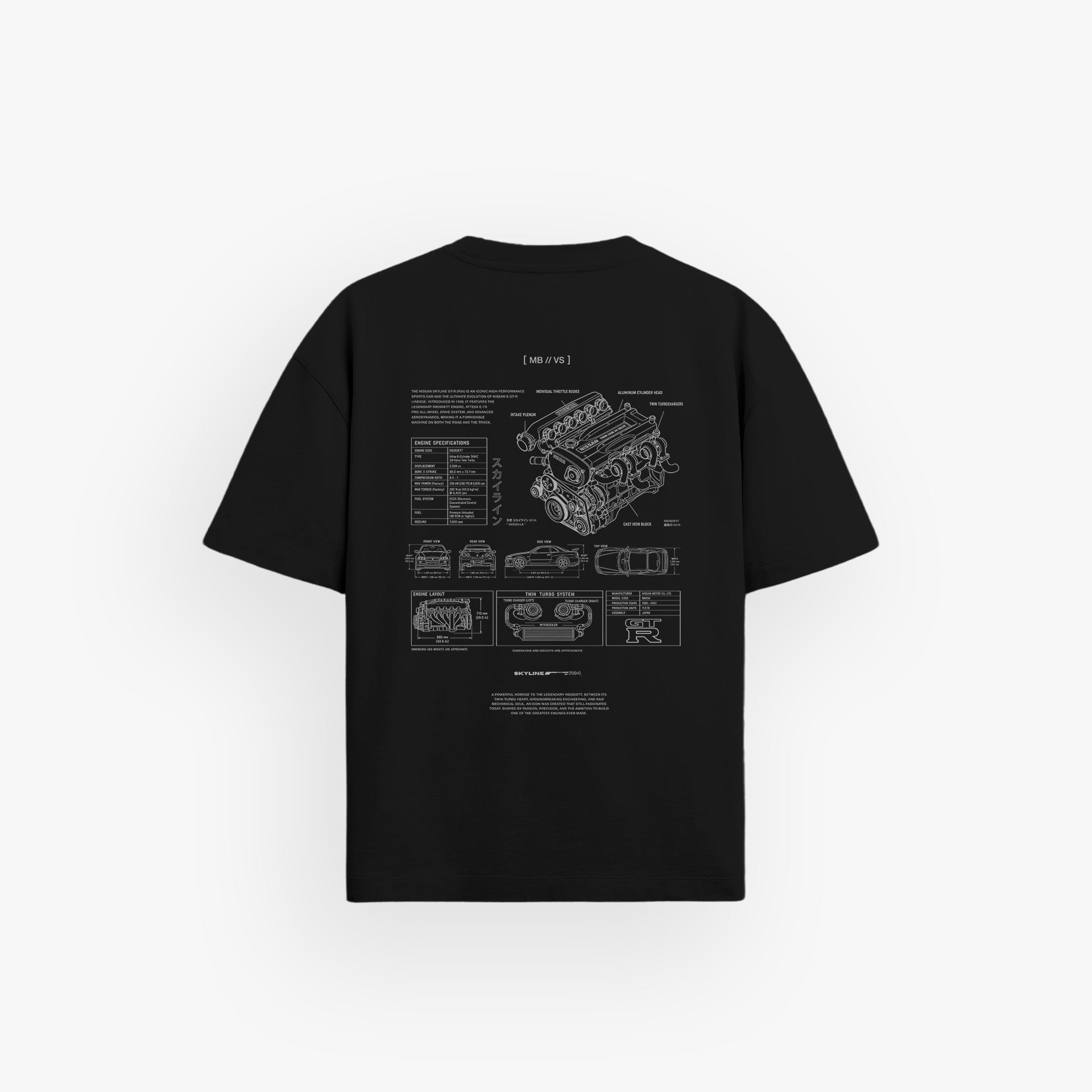 Iconic Oversized Shirt // X215-3 Engine