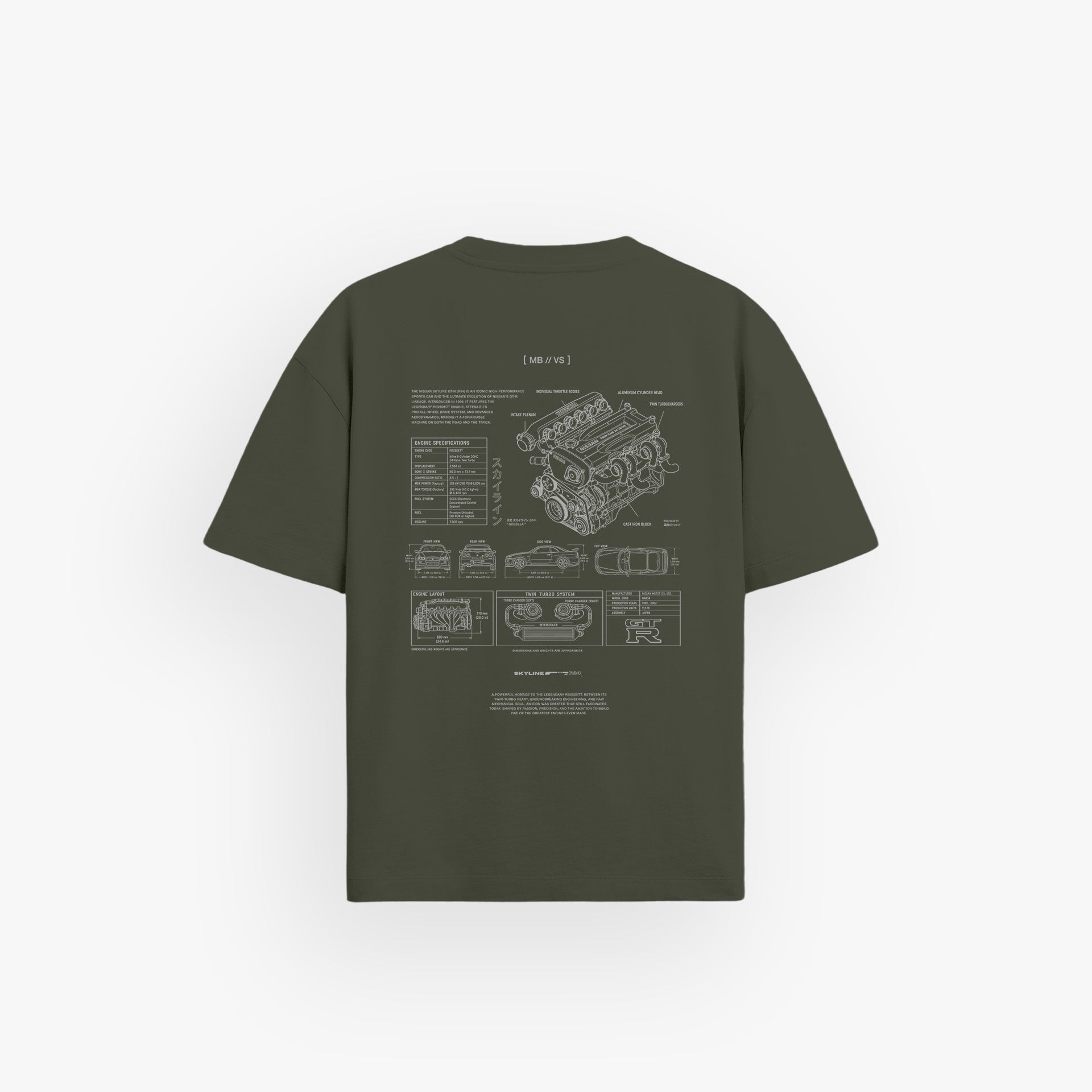 Iconic Oversized Shirt // X215-3 Engine