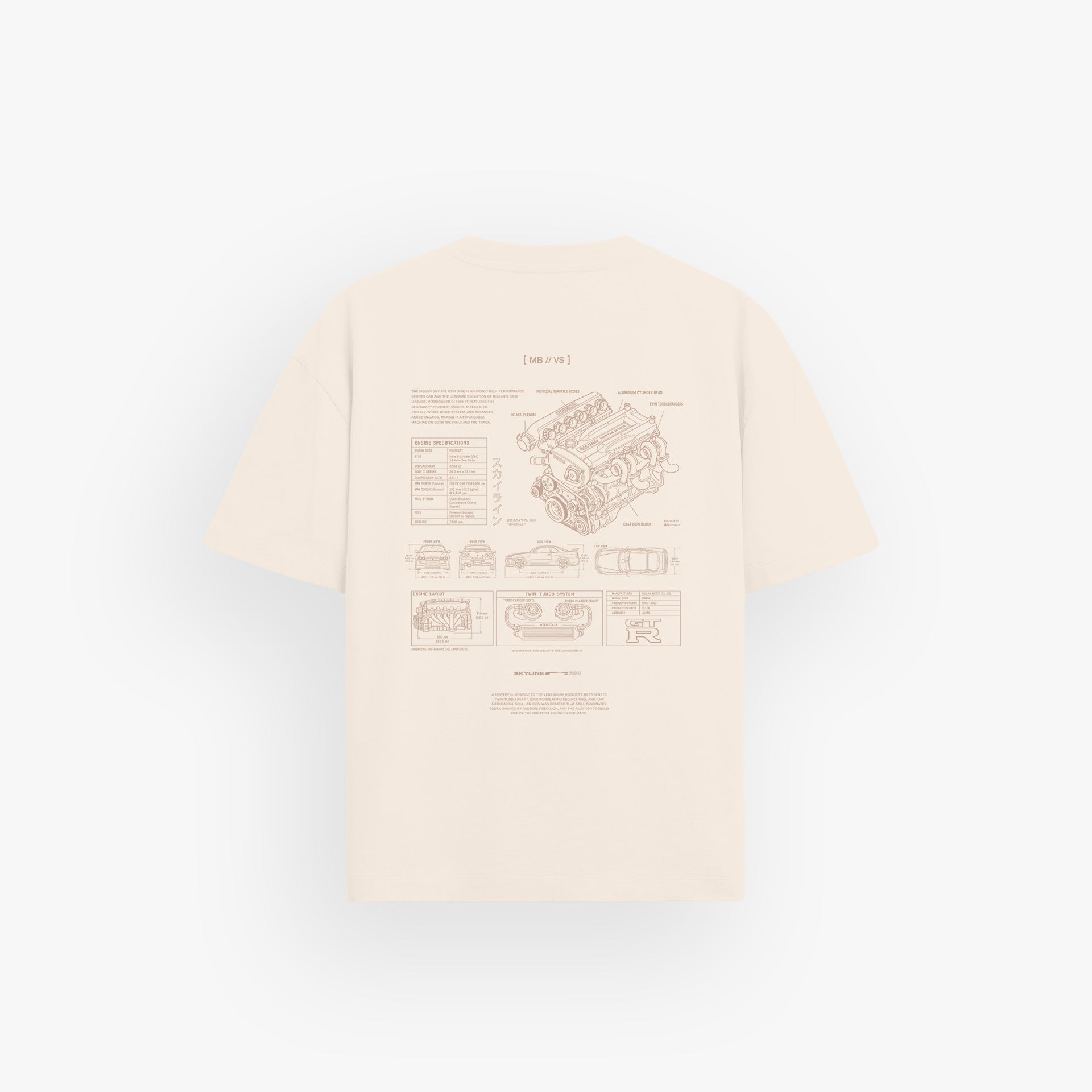 Iconic Oversized Shirt // X215-3 Engine