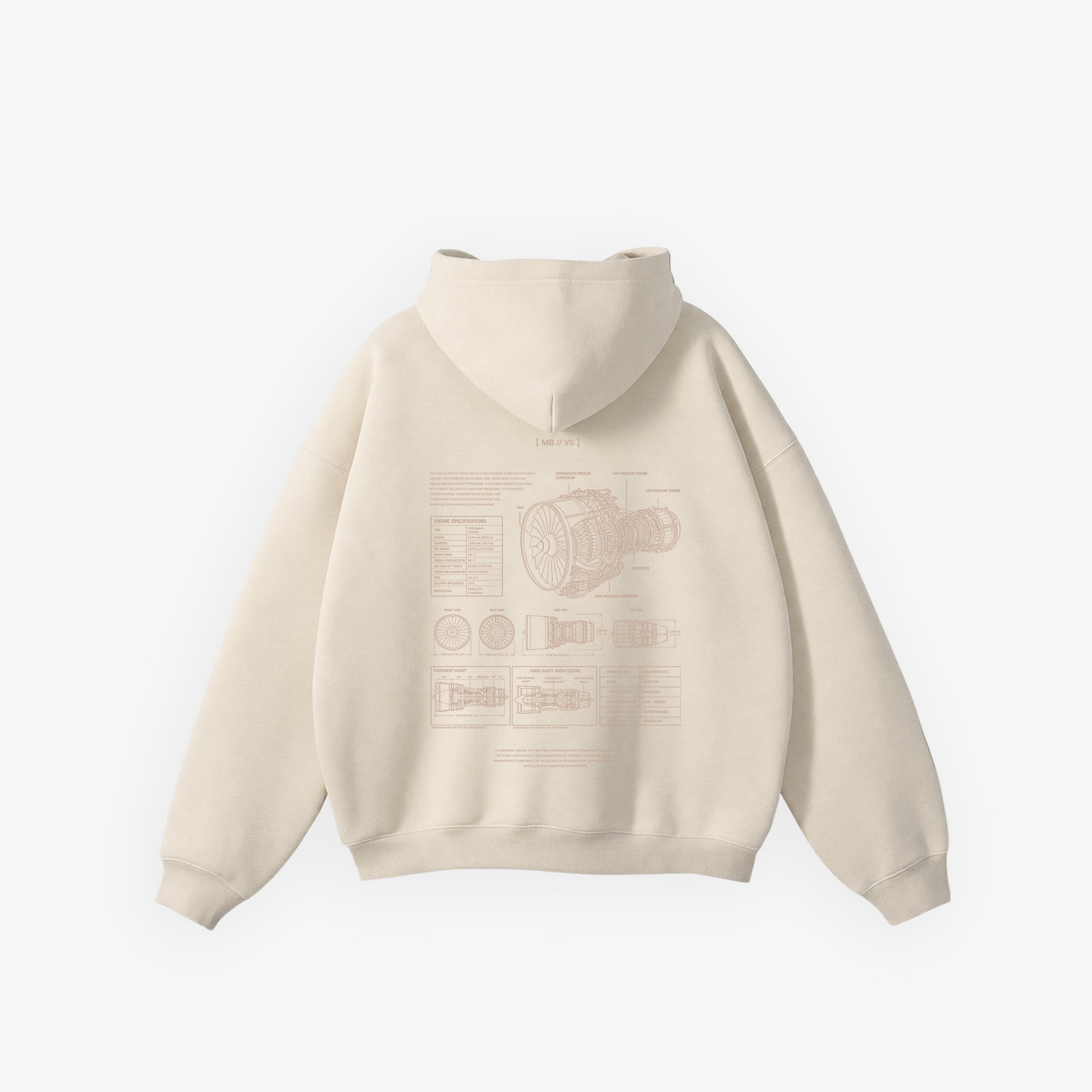 Iconic Fashion Hoodie // X215-4 Turbine